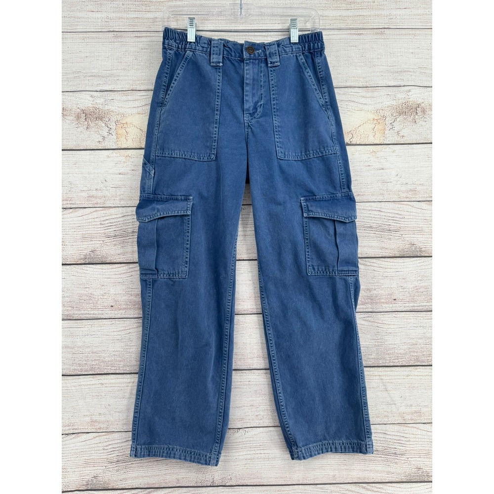 BDG Skate Jean Cargo Pants Women 27 Blue Wide Leg Utility Urban Outfitters